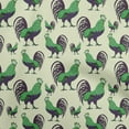 thumbnail image 1 of oneOone Velvet Forest Green Fabric Birds Rooster Diy Clothing Quilting Fabric Print Fabric By Yard 58 Inch Wide, 1 of 4