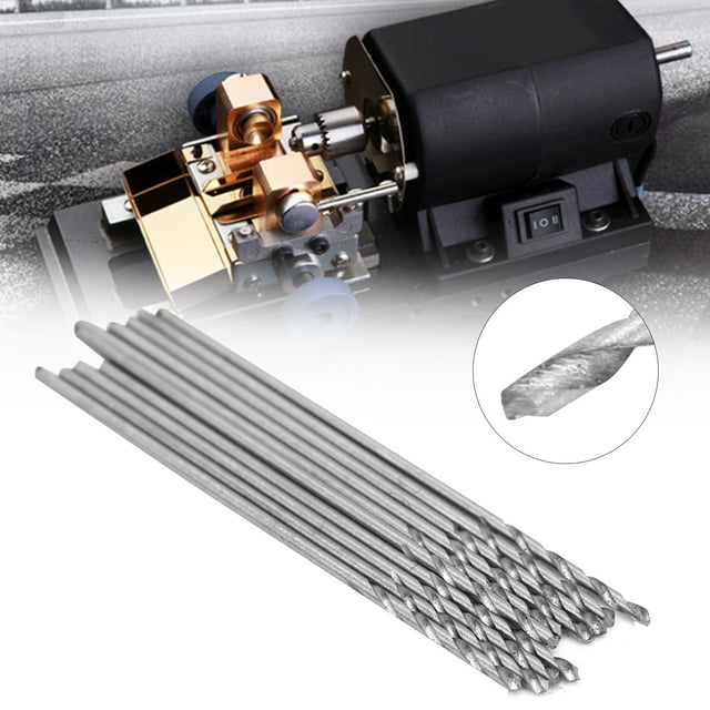 Ccdes Twist Drill Bit,Small Drill Bit,10Pcs Twist Drill Bit Small Straight Shank Pearl Drilling Machine Tools Hardware 0.75mm