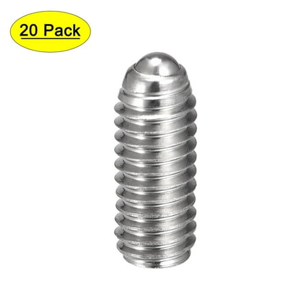 

Uxcell M4 x 10mm 304 Stainless Steel Spring Hex Socket Ball Point Set Screws 20 Pack