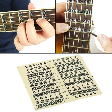 OTVIAP Guitar Scale Sticker, Scale Sticker,1Pcs Guitar Fretboard Note Sticker Musical Scale Label for Beginner (Best Guitar Scales To Practice)