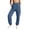 A Navy, variant on Womans Sweat Pants Ndbuld Fashion Women Casual High Waist Loose Pocket Straight Solid Long Pants Gray XXL