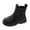 Black, variant on Krdevn Girls Leather Boots Shoes Waterproof Leather Short Boots Non Breathable Boots,Toddler Girl Shoes,Boys Shoes,Size:4-4.5 Years