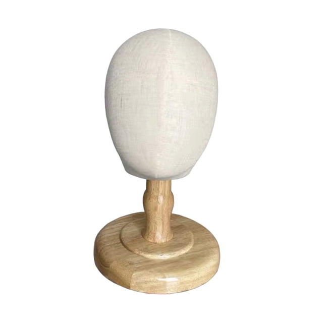 lionlar Mannequin Tête Debout Professionnel Base en Bois Robuste Modèle de Tête Polyvalent pour Tout-Petit