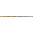 thumbnail image 3 of 14k Tri-Color 1.5mm Diamond-Cut Rope Chain, 3 of 3