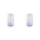 thumbnail image 2 of Tholdsy Ratón recargable para ordenador portátil, compatible con Bluetooth, V5.0, receptor inalámbrico, luz azul, repuesto, modos dobles plateados Plata Modos dobles 2piezas, 2 of 6