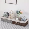 thumbnail image 4 of Storage Basket Snacks Box Clothing Case Large Capacity Detachable Sundries Organizer Thickened Design Fiber Iron Home Supplies Coffee Small, 4 of 9