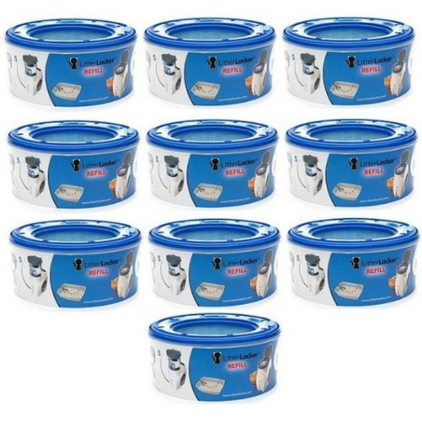 Litter Locker Refill Cartridge Cat Litter Disposal 10 Pack