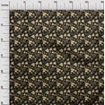 thumbnail image 3 of oneOone Cotton Flex Black Fabric Floral Quilting Supplies Print Sewing Fabric By The Yard 40 Inch Wide, 3 of 4