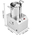 thumbnail image 5 of KFFKFF 6.3 Quart  Commercial Food Processor Stainless Steel Grain Grinder 750W Electric Food Cutter for Vegetables Fruits, 5 of 9