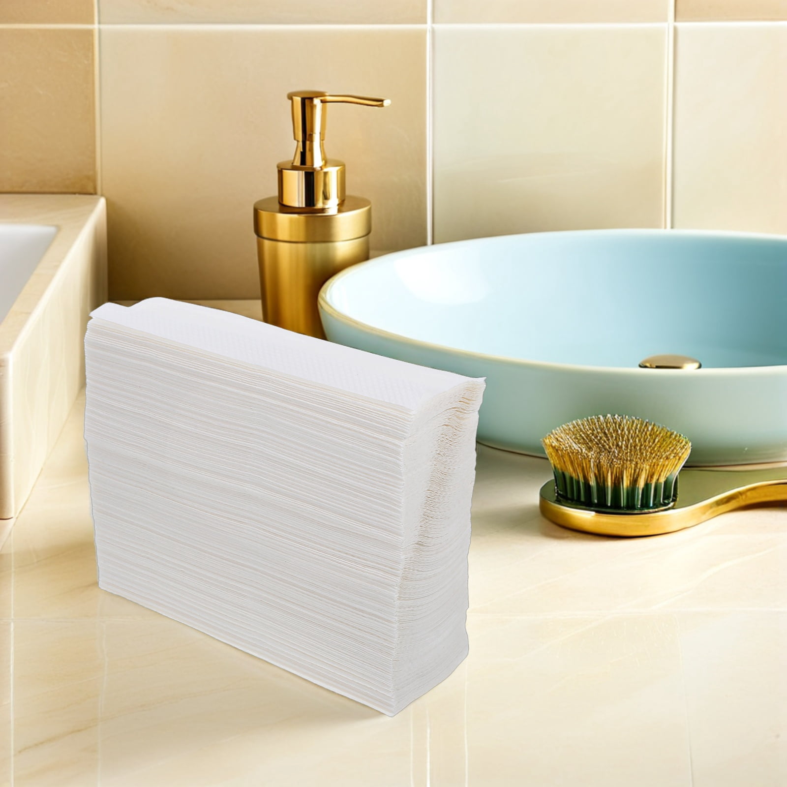 WEUVEB 200 Sheets Per Pack Hotel Paper Towels With Durable Quality For Guest Use
