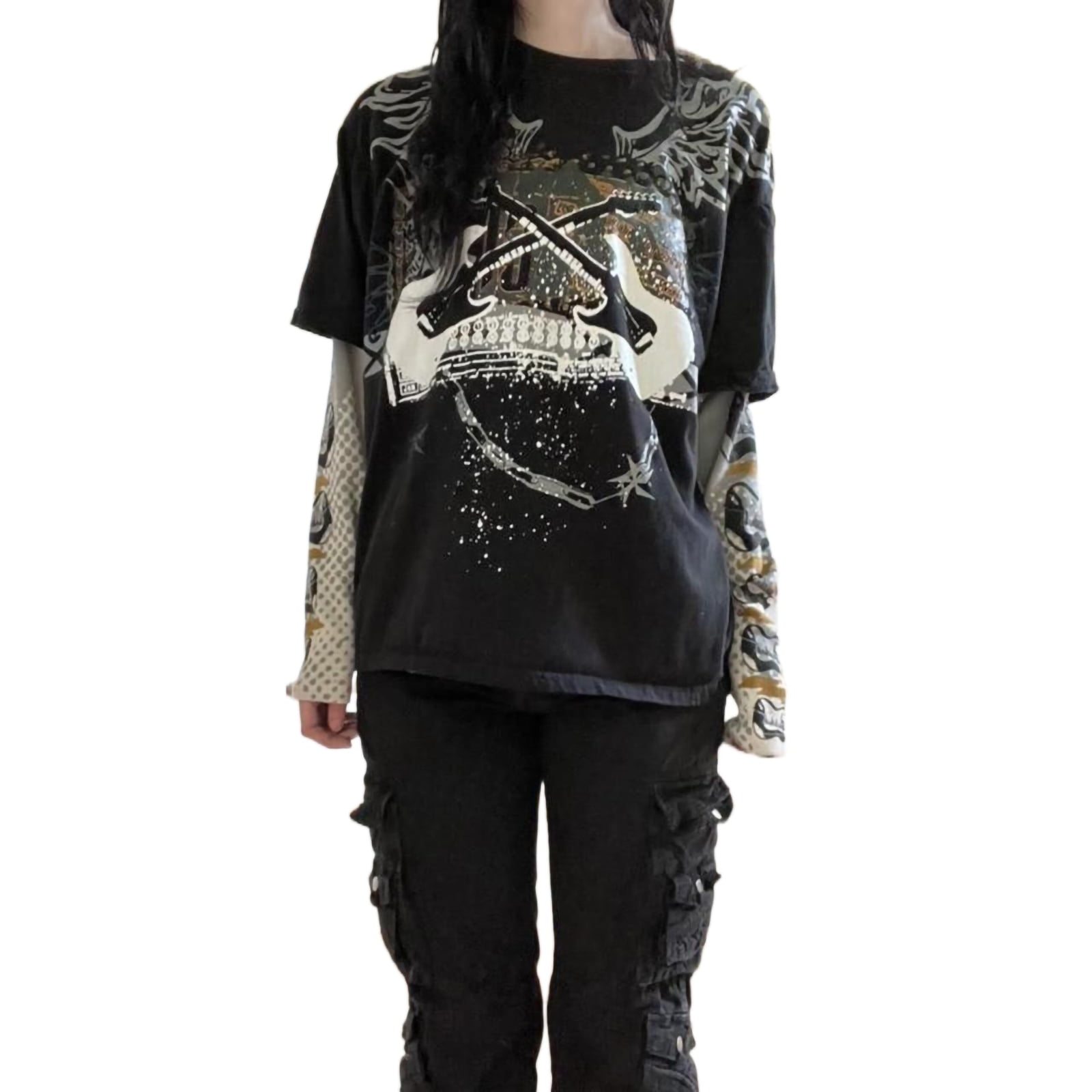 00s PPFM y2k ドッキング　スウェット　シャツ　PUNK grunge 00s PPFM y2k ドッキング スウェット シャツ PUNK grunge