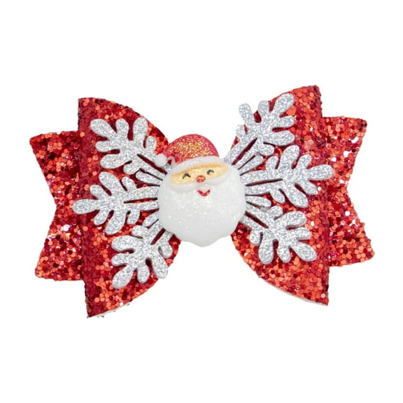 Sharprepublic Christmas Hair Bow Bling Hair Accessories Hair Bow for Party Birthday Prom Gifts Style C