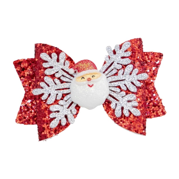 Lazo para el pelo de Navidad, accesorio para el pelo brillante, lazo para el pelo para fiestas, cumpleaños, regalos de graduación Estilo C