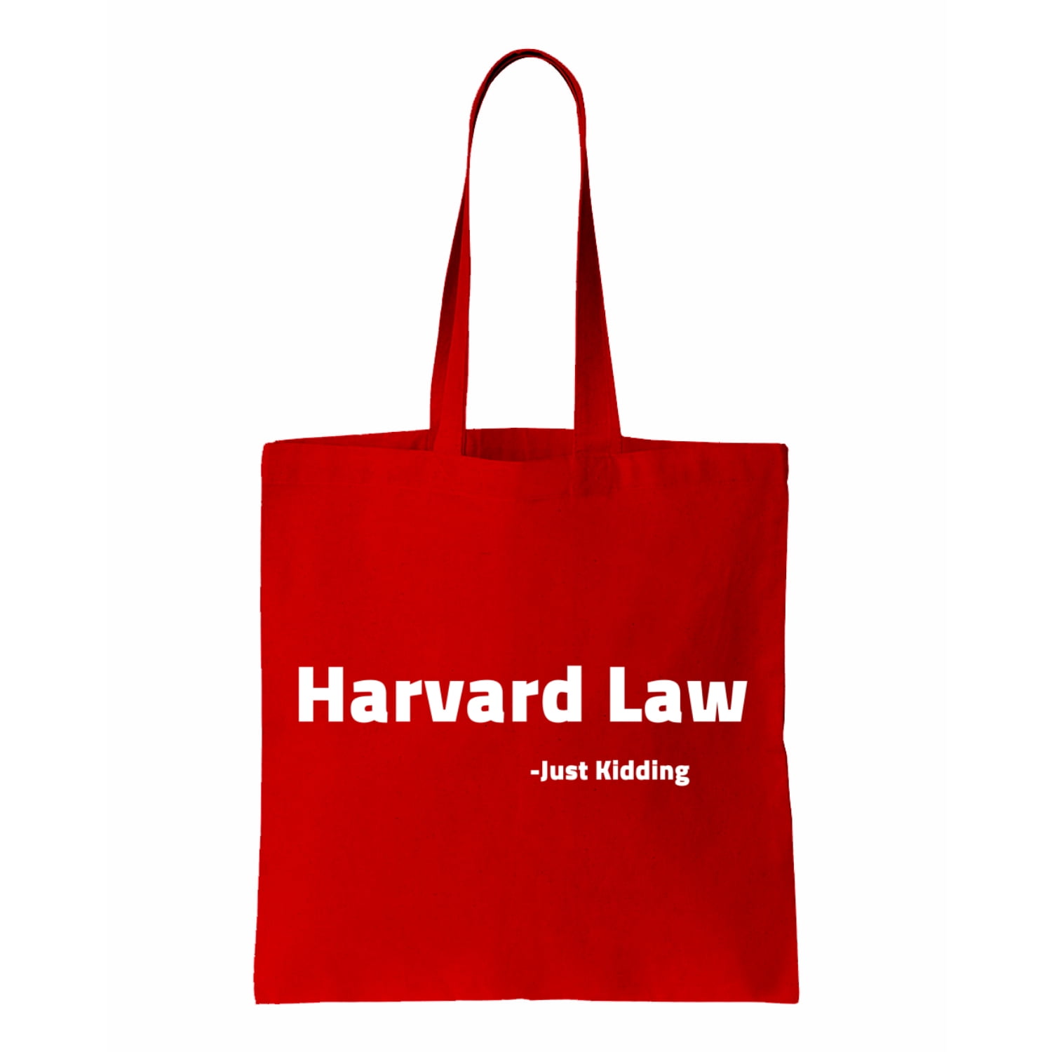 Harvard Law, Funny Cotton Canvas ReUsable Shopping & CarryAll Tote