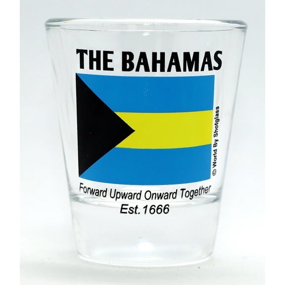 Bahamas Flag Shot Glass