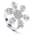thumbnail image 2 of Servilletas De Copos De Nieve De Navidad Brillantes Anillos De Hebillas De Servilletas De Diamantes De Imitación Para Navidad Fiestas De Bodas Vacaciones Moyic HA043128-02, 2 of 6