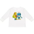 thumbnail image 3 of Inktastic 4th Birthday Robot Boys or Girls Long Sleeve Toddler T-Shirt, 3 of 5