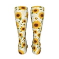 thumbnail image 6 of Pofeuu European-style Pattern Sunflower A Print Stockings, Adult Running Hiking Socks for Youth and Adult-One Size, 6 of 8