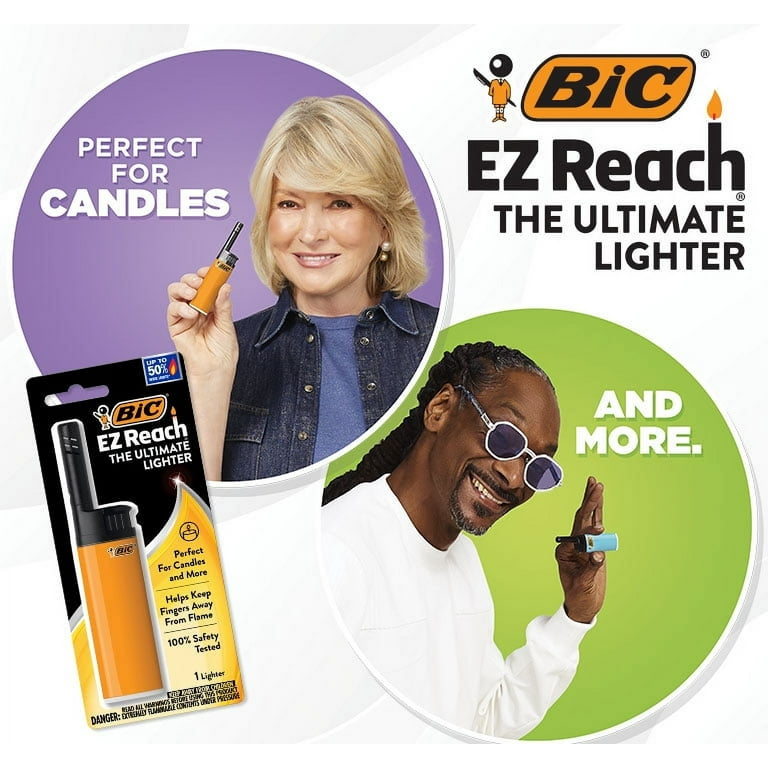 BIC EZ Reach Candle Lighter, Ultimate Lighter with Wand for 