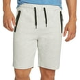 thumbnail image 5 of 9 Crowns Men's Lightweight Athletic Shorts With Seam Sealed Zipper Pockets (Light Grey, X-Large), 5 of 6