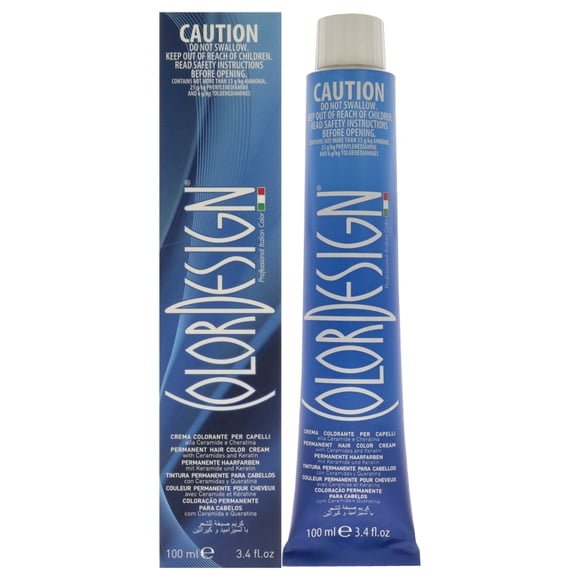 Color de cabello permanente - 1 negro de ColorDesign para unisex - Color de cabello de 3.4 oz