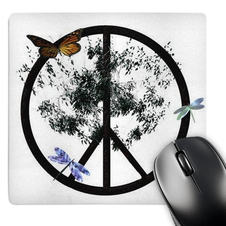 3dRose  Tree Peace Peace Sign with Tree  MousePad price history on PriceWatchPro