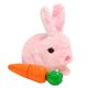 thumbnail image 5 of Juguete de peluche de Pascua para niños, juguete eléctrico de conejito saltador con zanahoria para regalo, 5 of 9