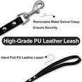 thumbnail image 6 of DEFNES Dog Collar with Leash,Durable Rivet PU Leather Dog Collars for Pit Bull Etc, 6 of 6