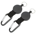 thumbnail image 4 of Retractable Keychain, Retractable Pull Keychain Portable 2Pcs Compact Carabiner  For Home Daily Type A 0.7mm,Type B 1mm, 4 of 8