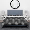 thumbnail image 3 of Designart 'Luxury Classic Black Sofa Leather' Modern & Contemporary Duvet Cover Set, 3 of 4