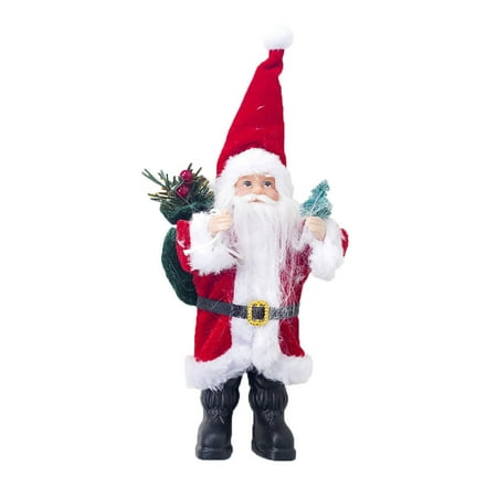 

Standing Flannel Santa Claus Doll Ornament Christmas Decoration Doll Pendant