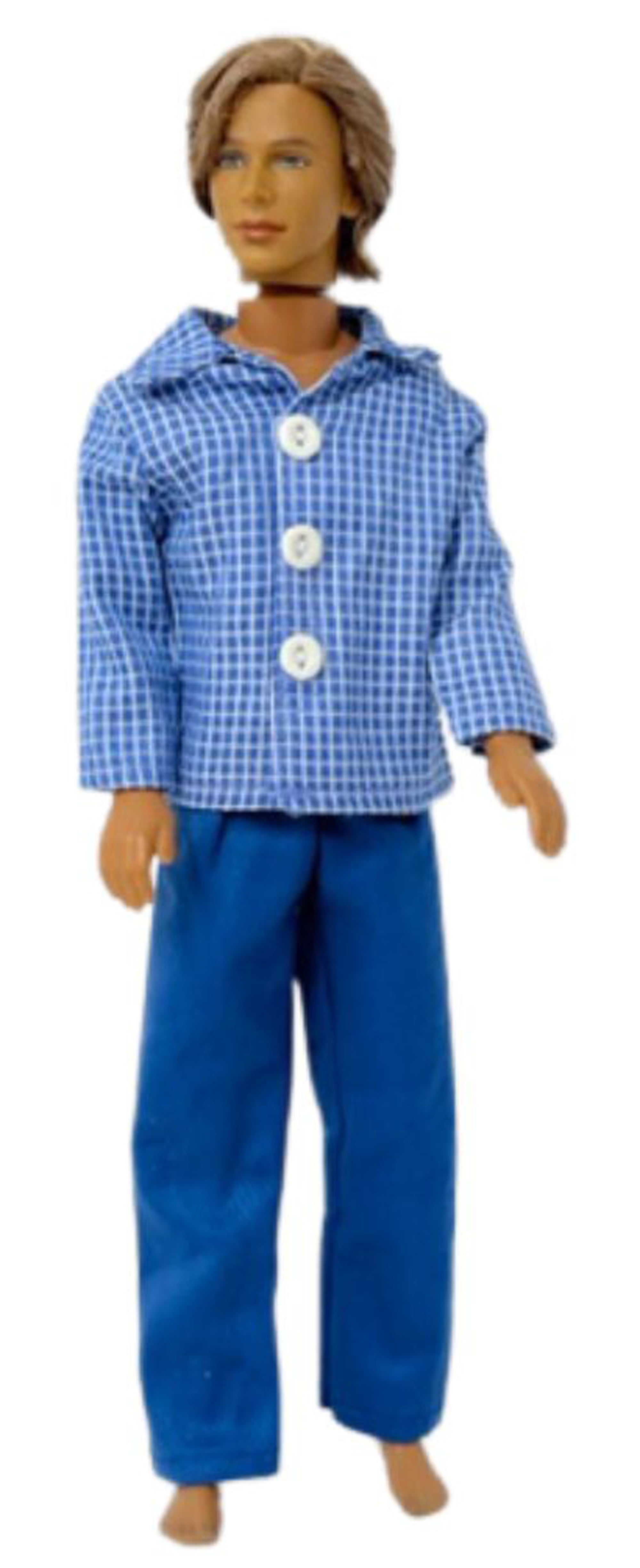 Doll Clothes Superstore Business Casual Blue Fits Ken GI Joe and 12