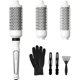 thumbnail image 1 of wonima11 3 in 1 Thermal Brush Set, Ceramic Hot Brush, Fast Heating Curling Wand for Short, Medium & Long Hair, 5 Temperature Adjustment, Dual Voltage, 1 of 1