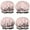 Pink Cow Cherry, variant on Shower Caps,Red Strawberry Cow Pattern Waterproof Shower Cap for Women 4 Pieces,Double Reusable Hair Cover for Shower PEVA Elastic Stretch Hem