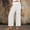#032-White, variant on Ounisa Women Office Wide High Waist Pants Loose Fit Elastic Waist Pleated Front Trousers for Work Casual