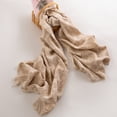 thumbnail image 1 of Nvzi Bufandas de flores de anacardo - Bufandas grandes y cálidas de invierno con flores de anacardo para vestidos de noche, color beige, 1 of 4
