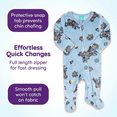 thumbnail image 5 of Disney Toy Story Baby Boy or Girl Fleece Footed Sleep N' Play Buzz and Alien Blue, 5 of 5