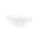 thumbnail image 2 of Vanity Art 59" Freestanding White Acrylic Bathtub, 2 of 4