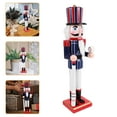 thumbnail image 5 of Gymnture Sports Style Nutcracker Decoration Wooden Nutcracker with Baseball Tabletop Ornament, 5 of 10