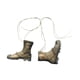 thumbnail image 2 of Botas a media pantorrilla a escala 1/6, botas de tacón bajo, elegantes botas de trabajo para cosplay de 12 pulgadas Verde desierto, 2 of 9