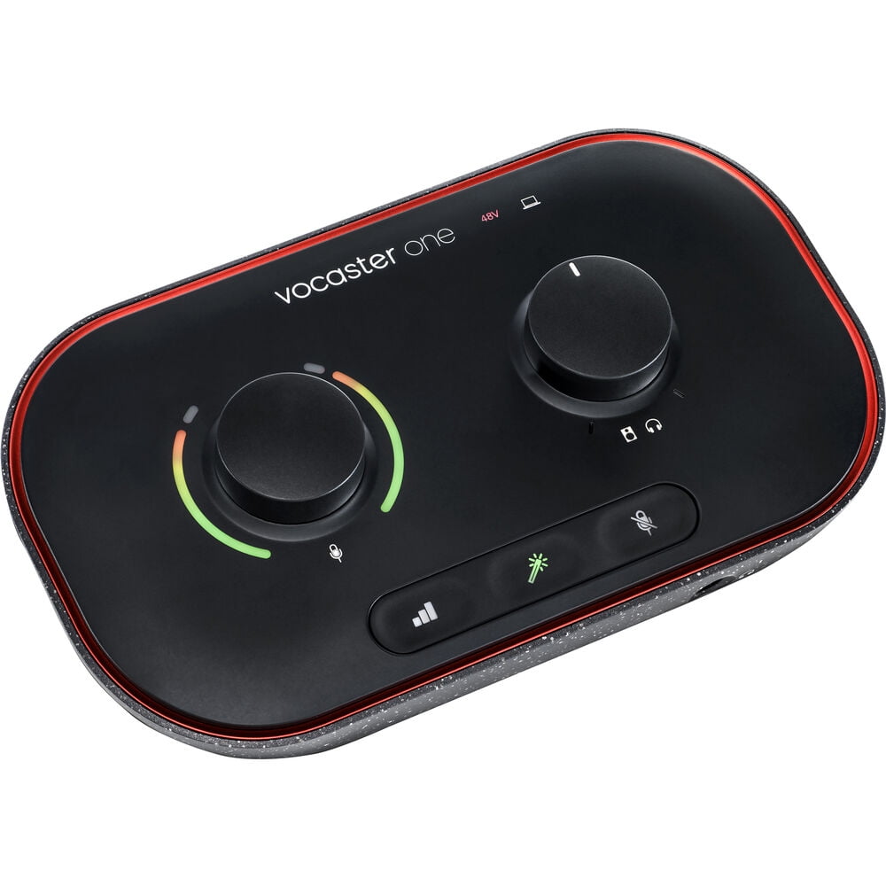 Focusrite Vocaster One Studio Bundle with K&M Professional Recording Microphone Stand (2 Items)