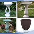 thumbnail image 6 of Bird Bath Cover 18 Oz Waterproof - Customize Cover with Any Size - 100% Weather Resistant Outdoor Cover with Elastic for Snug Fit (24" Dia x 18" H, Coffee), 6 of 7