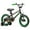 Black & Green, variant on Glerc NuNu 14 Inch Kids Bike BMX Style for 3 4 5 Years Old Boys Girls, Toddler Bicycles with Training Wheels & Coaster Brake, Black & Green