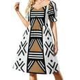 thumbnail image 2 of African Tribal Bogolan Pattern Sleeveless Dress Dresses women clothing 2024 new arrivals, 2 of 7