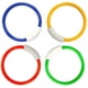 thumbnail image 3 of Juego de 4 anillos de buceo para piscinas infantiles, autoverticales bajo el agua, natación en agua segura para niños, 3 of 5