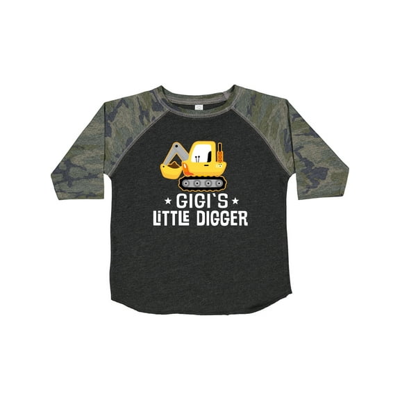 Inktastic Gigi Little Digger Construction Truck Boys Toddler T-Shirt
