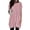 Pink womens shirts, variant on Wycnly Womens Shirts Casual Loose Fit Mid-Length Pullover Tops with Pocket Summer Short Sleeve Round Neck Ladies Solid Tops and Blouses Pink l