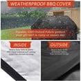 thumbnail image 3 of Funda para barbacoa a gas, funda para barbacoa de 183 x 66 x 130 cm, funda para barbacoa de exterior, 420D, tela Oxford impermeable, protección solar, funda para barbacoa Weber, Char-Broil, etc., 3 of 5