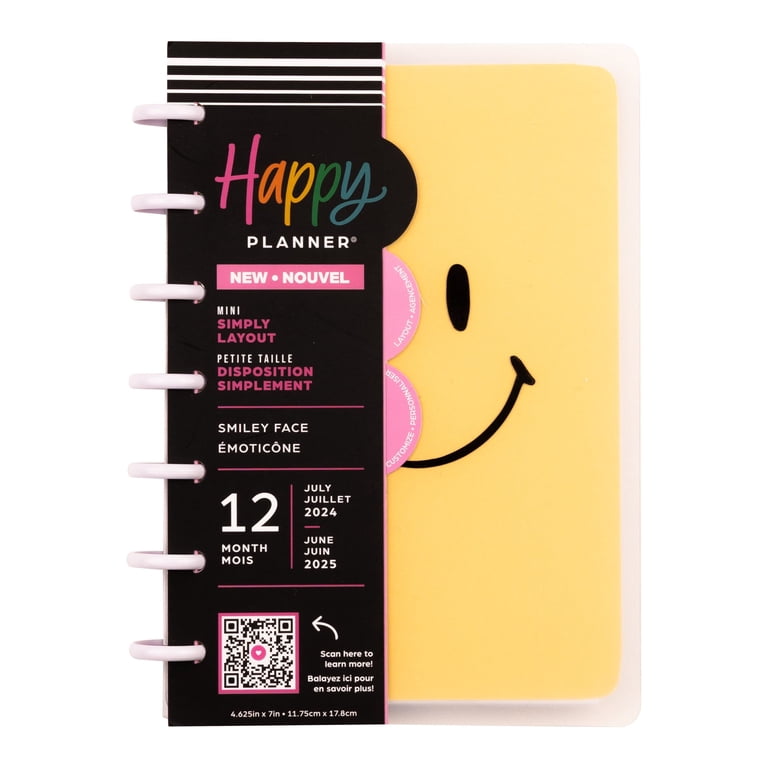 2024-2025 Simply by Happy Planner, Monthly/Weekly Planner, 4.6