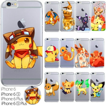 Silicone Case Cover Pokemon Go Collection Original Anime Ash Misty Freshprint For Apple Iphone 6 6s 6plus Walmart Canada